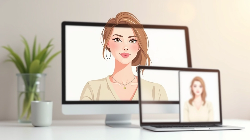 Vergleich verschiedener Hero-Illustrationsgrößen auf Desktops und mobilen Geräten, responsive Ansicht